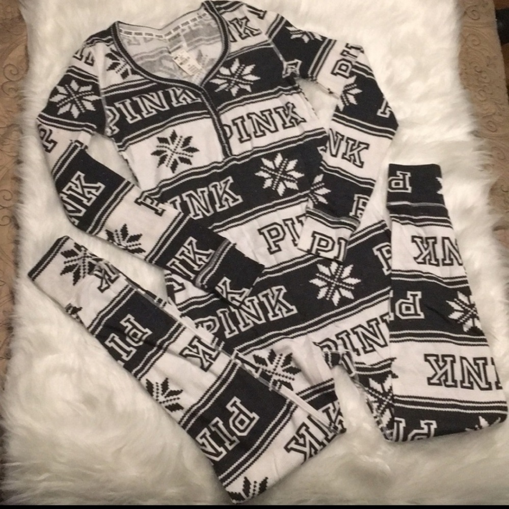 Victoria's Secret Thermal Onesie w/Snap Close Bum
